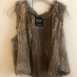 Rabbit fur vest